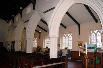 View from the nave into the north aisle May 2010